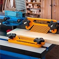 Vista 23 de POWERTEC Bloque de empuje y empujador para sierra de mesa, mesa de enrutador, sierra de cinta y ensambladora, asas ergonómicas, agarre máximo