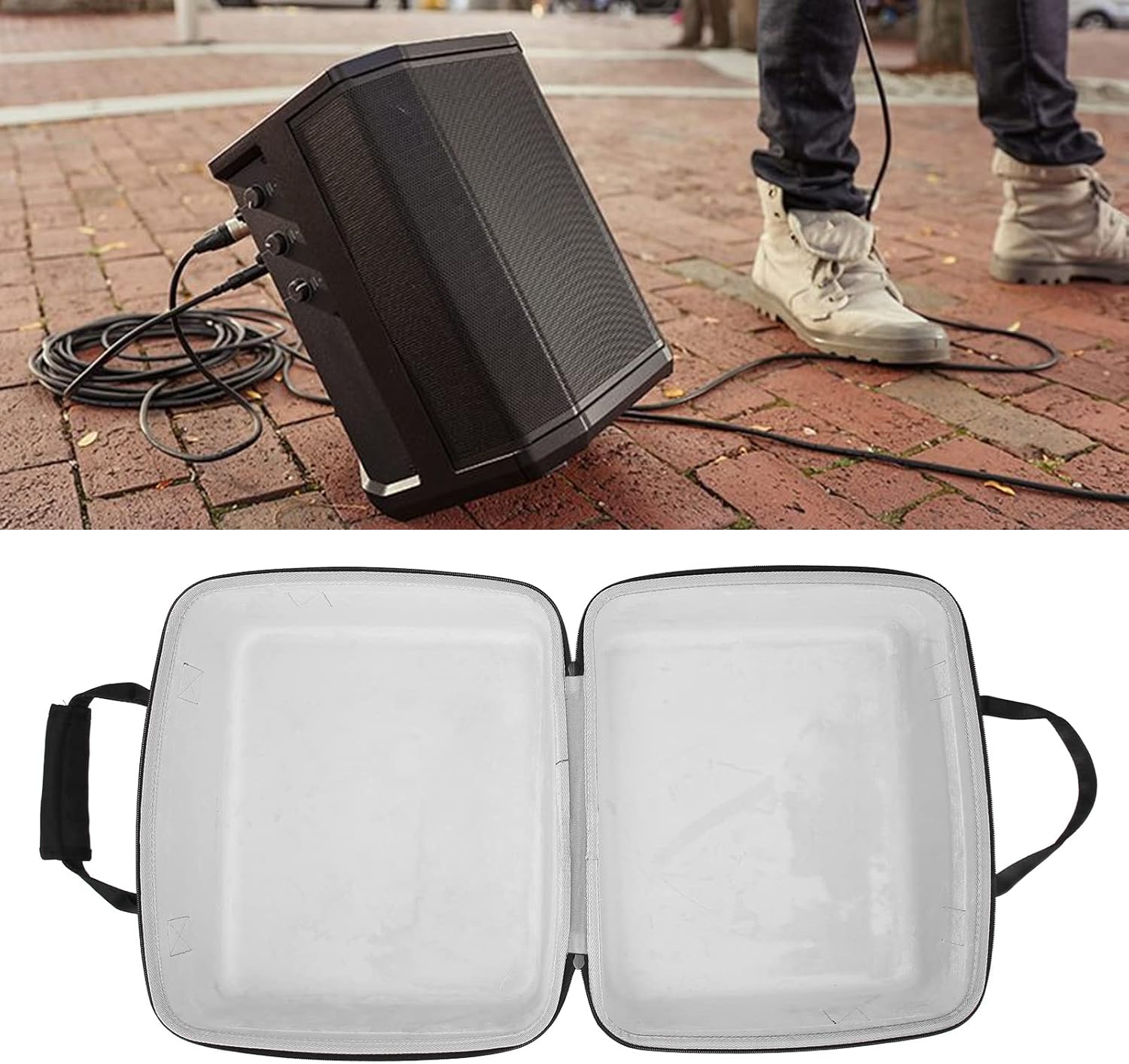 ZJchao Speaker Carrying Case, Speaker Hard Travel Case EVA Shockproof Protective Case Travel Speaker Case Speaker Storage Travel Protective Bag with Interior Design for S1 PRO