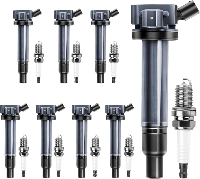 Kit de Bobinas de Ignição e Velas Motorevo UF230 para Toyota e Lexus V8 – 8 unidades