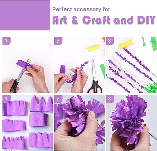 Vista 74 de PartyWoo Serpentinas de papel crepé marrón, 10 unidades de 820 pies, paquete de serpentinas de papel crepé bohemio neutro metálico dorado arena