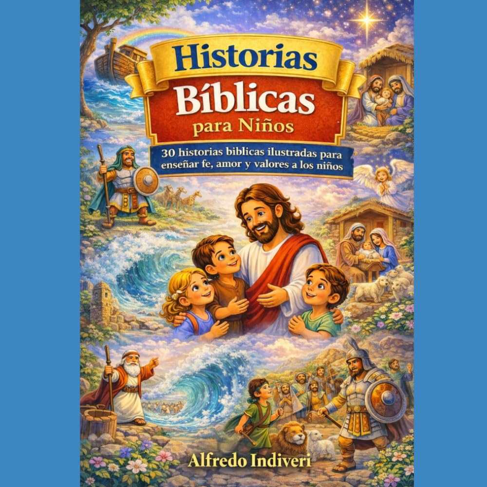 Historias Biblicas para niños: 30 historias bíblicas ilustradas para enseñar fe, amor y valores a los niños