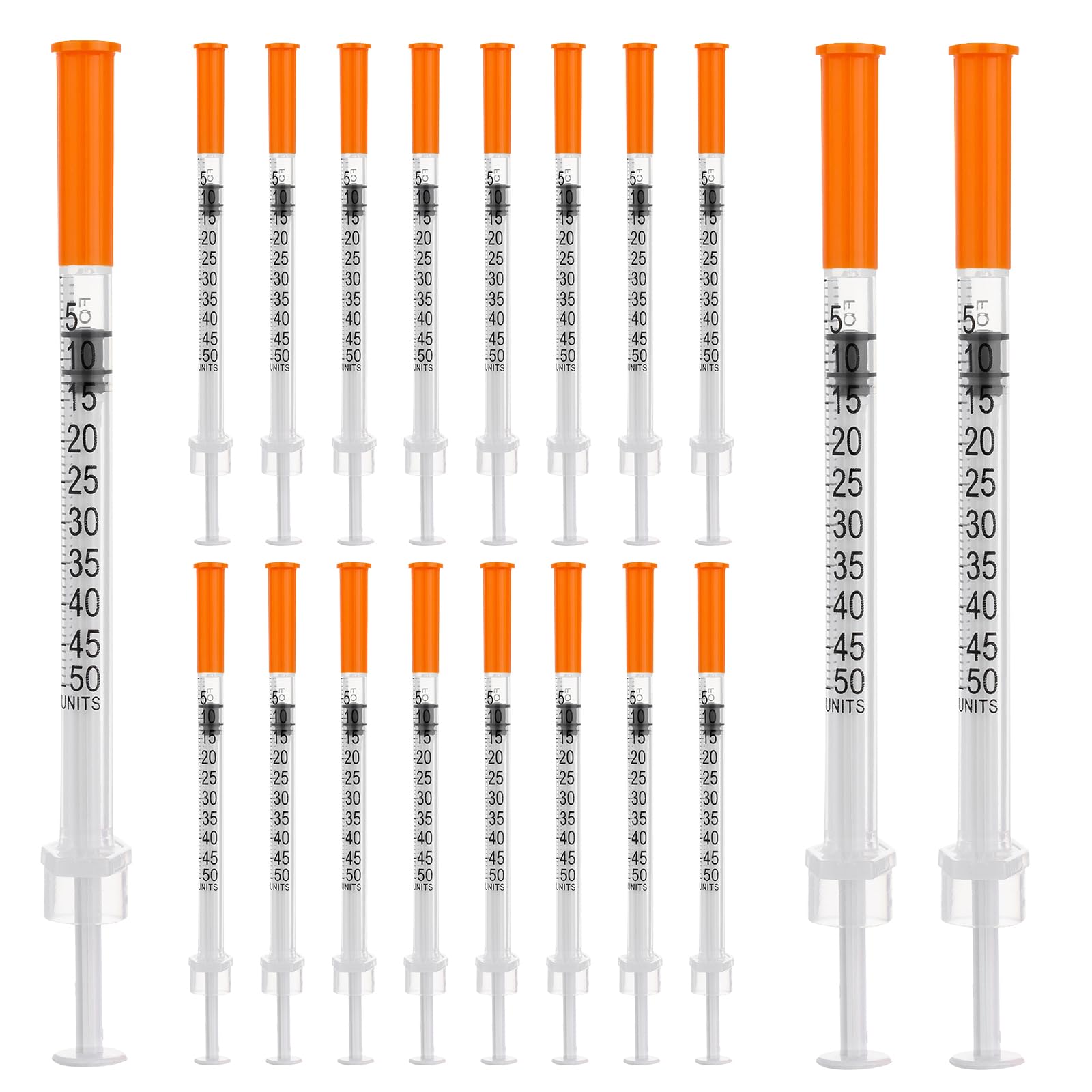 COTOM 100 pack 0.5mL Transfer Pipettes with 29G Beveled Needle (13mm long), Lab Measuring Supplies, Sealed Package