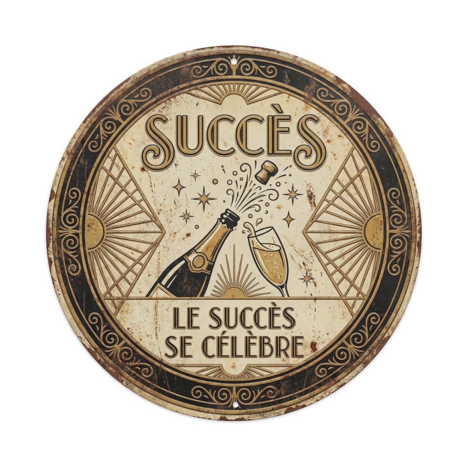 Success Humorous Gathering Success Metal Tin Sign