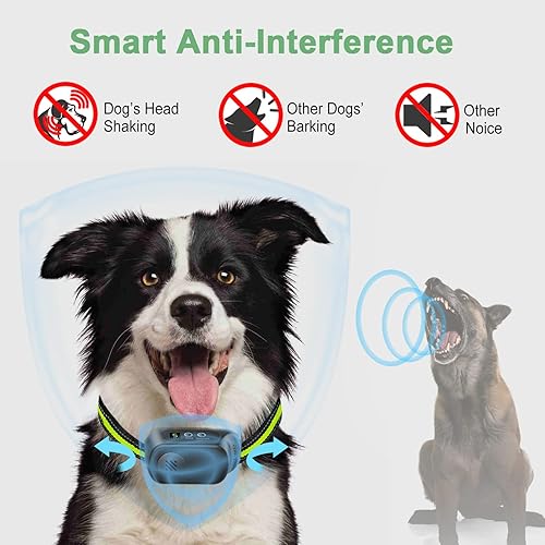 Miniatura 4 de Collar recargable para ladridos de perro con vibración de pitido y golpes, collar antiladridos para perros pequeños, medianos y grandes, dispositivo