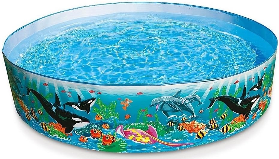 KT BROTHERS Kids PVC Petit Toy Swimming Pool, 5ft (Multicolour)