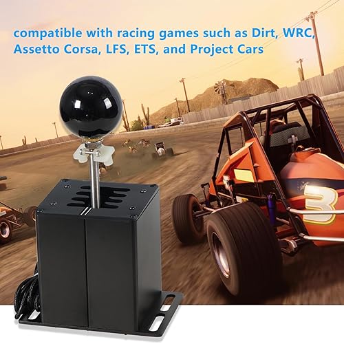 Miniatura 2 de GSTP PC USB Simulator Shifter Compatible with G29 G27 G25 G920 T300RSGT Steering Wheel Sequential H Gear Shifter Compatible with ATS ETS Dust WRC