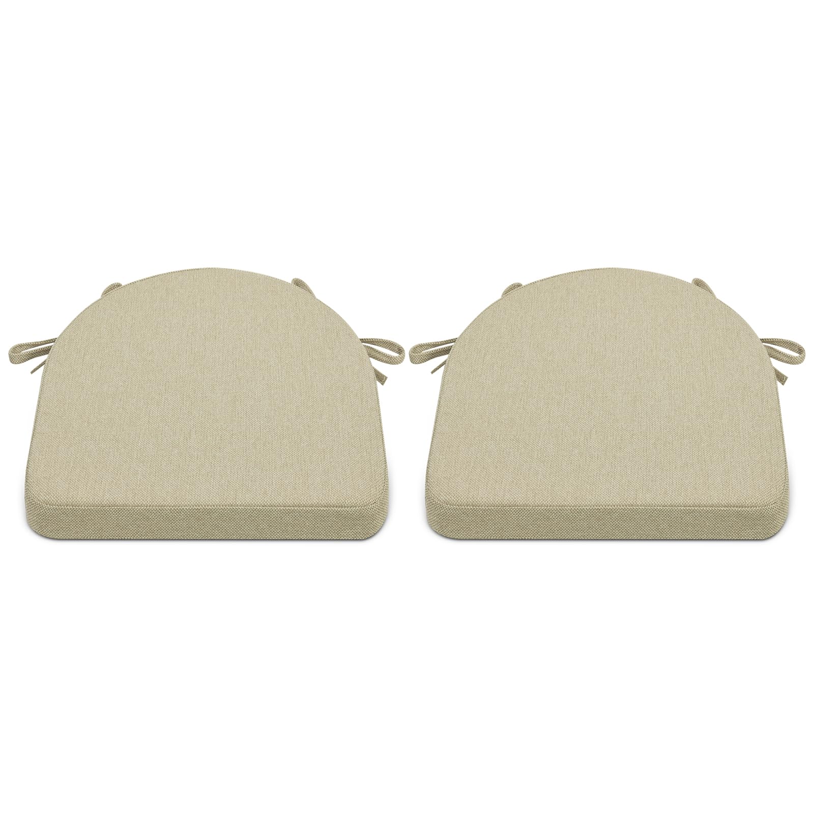 Shinnwa Kitchen Chair Cushions Set Of 6 – Non-Slip, Machine Washable, 17x16.5x2in, Off White & Other Colors