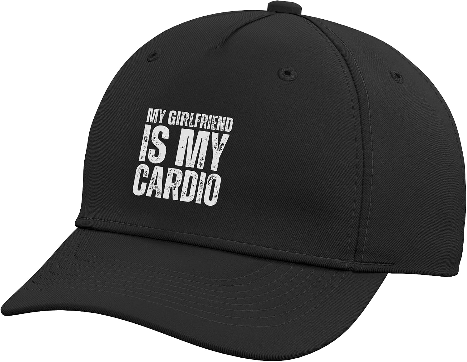 Funny Boyfriend Workout Gym My Girlfriend is My Cardio Adjustable Baseball Hat