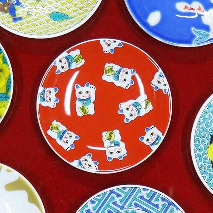 Amazon 九谷焼 縁起 豆皿 招き猫 陶器 和食器 おしゃれ食器 九谷焼 小皿