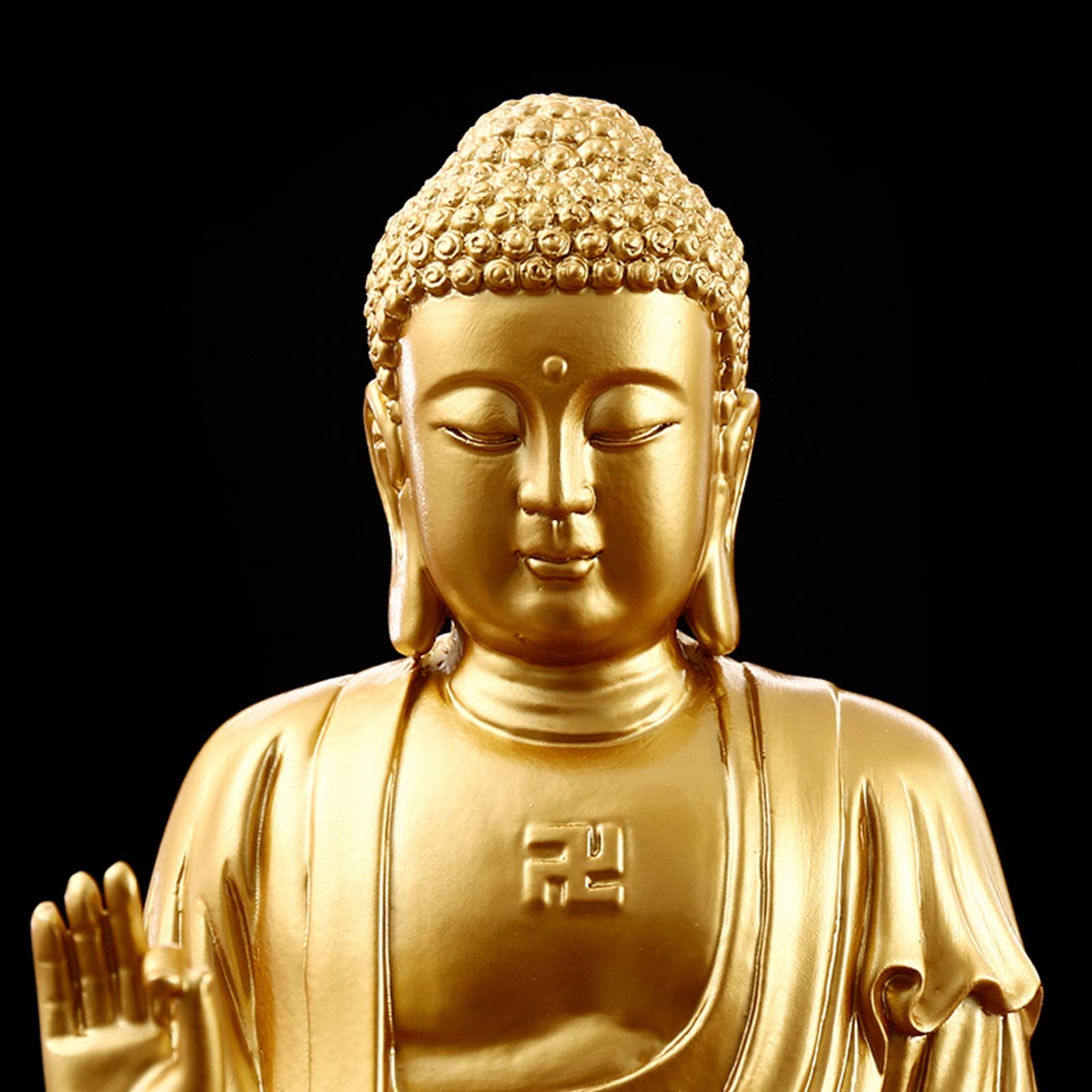 For el hogar, oficina, escritorio, mesa, decoración del baño, escultura de Buda, estatua de Buda de 19 pulgadas, consagra decoraciones for el hogar, estatua de Buda de pie de 48 cm, decoración Feng Sh