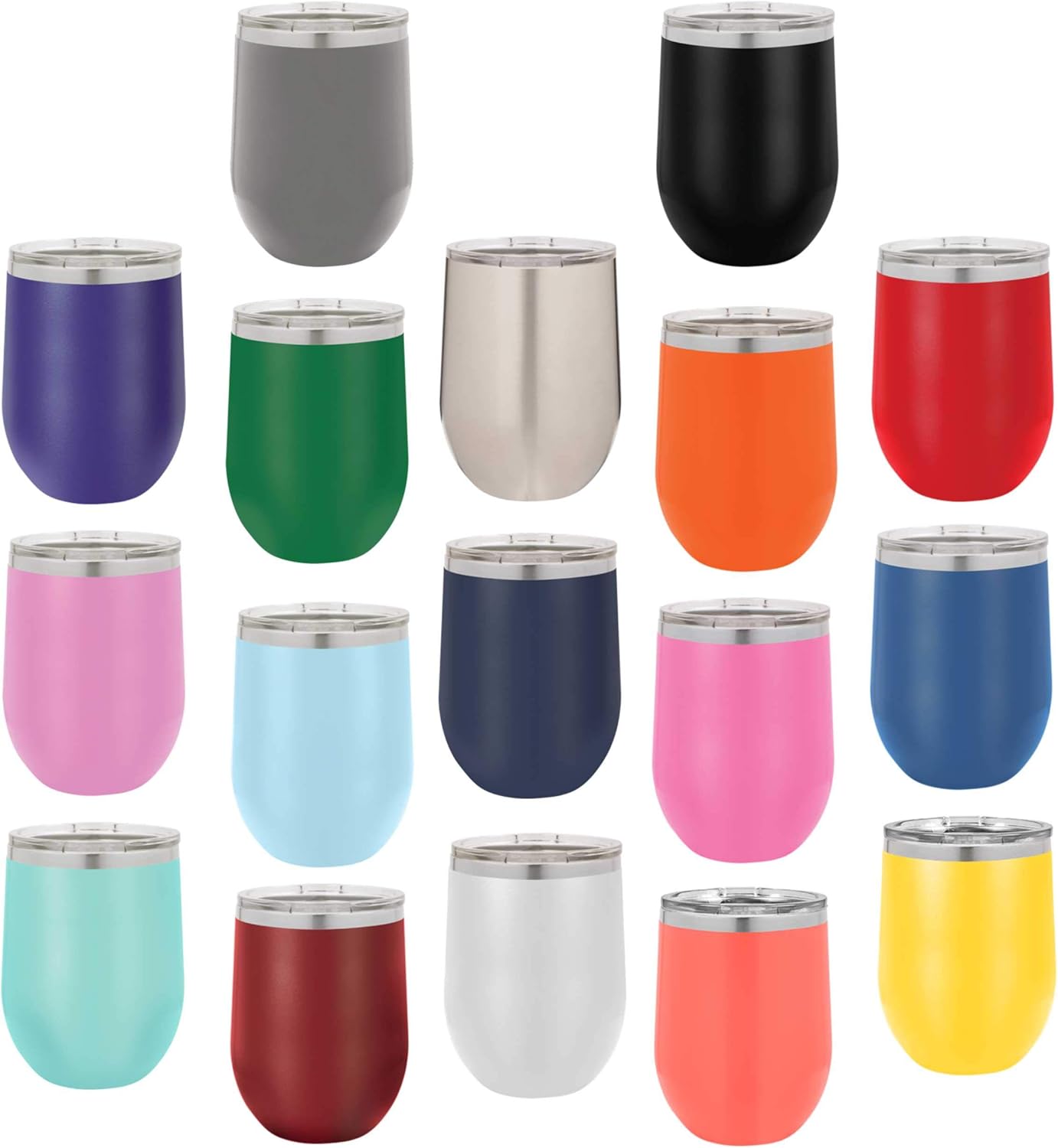 Wine Tumbler Godfather Baby Laser Engraved Insulated Unbreakable Stemless Cup With Lid Multiple Colors (Matte Royal Blue)