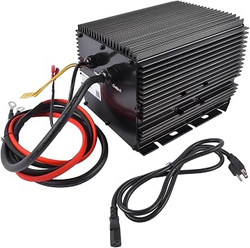 شاحن بطارية رافعة مقصية 105739GT 24V 25A متوافق مع شاحن بطارية رافعات مقصية Genie/Skyjack/JLG، رقم الاستبدال HB600 161827 128537
