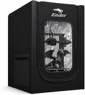 Creality 3D Drucker Gehäuse Feuersicher Staubdicht, Konstante Temperatur Schutzhülle für Ender 3 V3 SE/KE/V2 Neo Pro, Anti-Warping Zelt für 3D-Druck, 480 x 600 x 720 mm