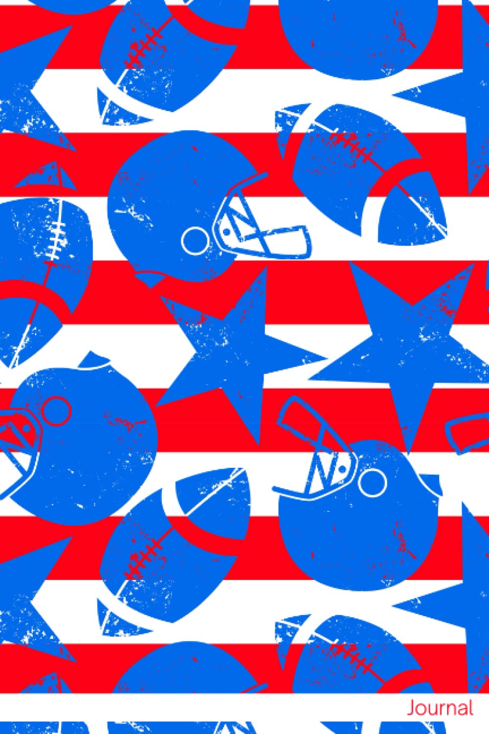 Journal: Football Notebook Journal For Teens and Adults | 120 Pages | Grey Lines | Glossy Cover | 6 x 9 In