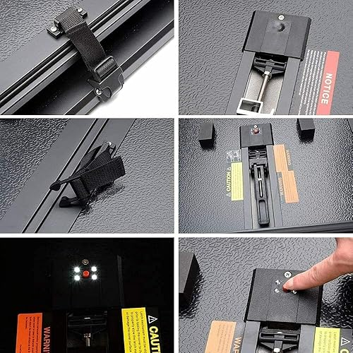 Miniatura 4 de OSIAS Cubierta rígida de tres pliegues Tonneau  Cama corta de 5 pies  Fundas de cama de camioneta para Nissan Frontier 2005-2022  Accesorios de