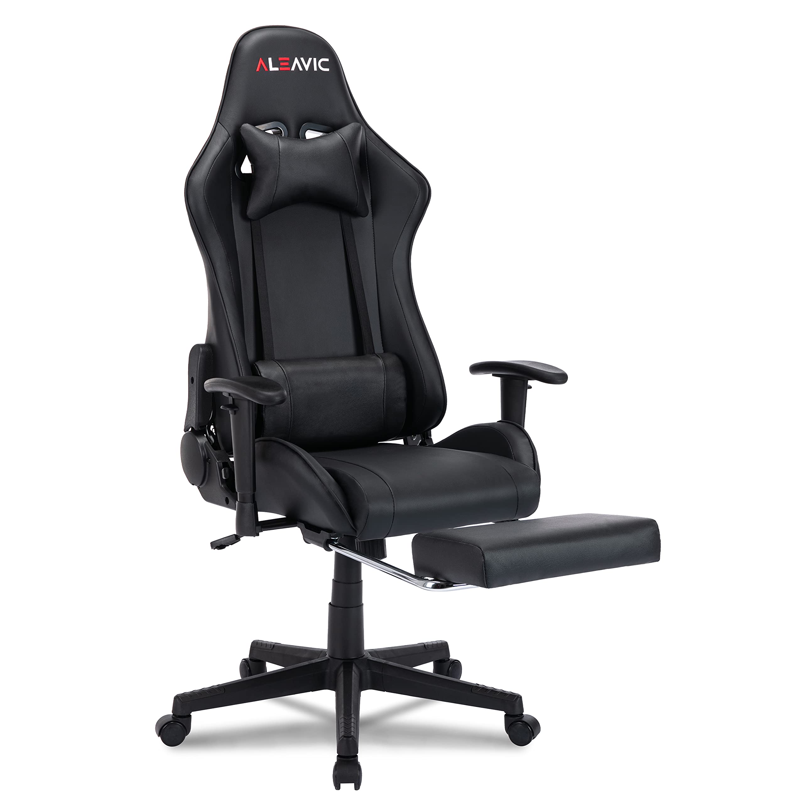 Gaming Chair，Gaming Chair with Footrest， High Back Ergonomic Gaming Chair Adjustable，Racing Style PU