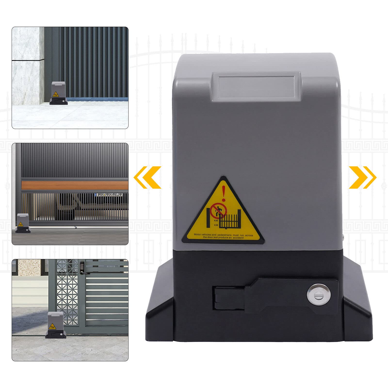 Otwieracz do bramy przesuwnej, napęd do bramy automatycznej, do maks. 1200 kg, 550 W, 6 m