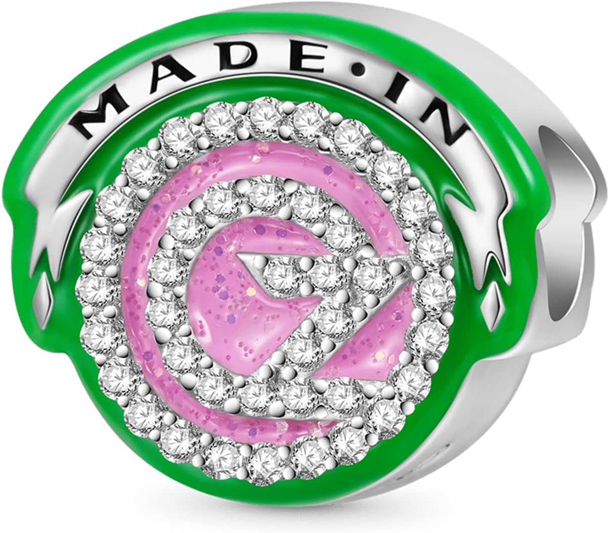 GNOCE Wicked OZ Logo Glow-in-the-Dark Charm Bracelet for Women, S925 Sterling Silver Dangle Charms for Women Wife, Valentine‘s Day, Mother’s Day Jewelry