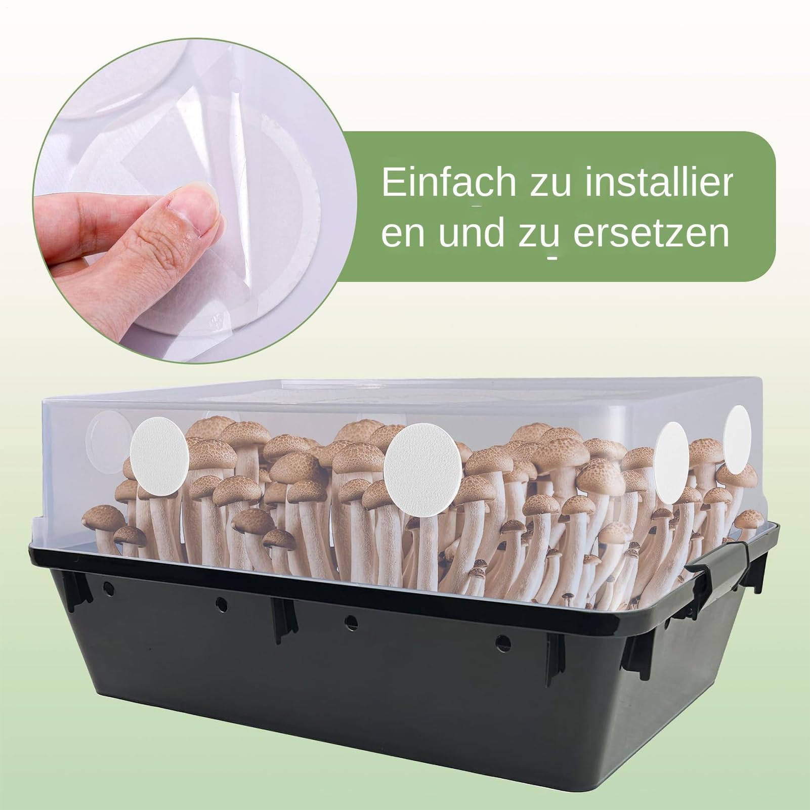 Monotub Filter Scheiben,Ersatzfilterpads Für Pilzzucht | Effiziente Filter Aufkleber Ersatz Für Einsteiger & Erwachsene Pilzzucht Begeisterte