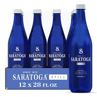 Saratoga Spring Water, 28 oz, 12-Pack