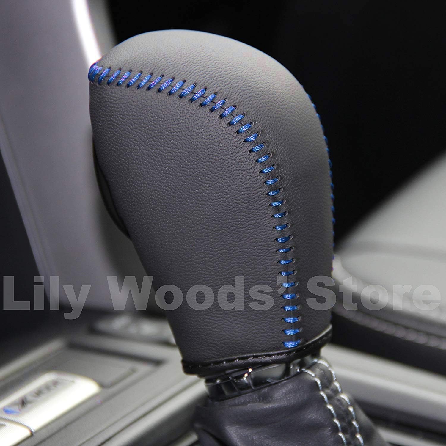 Car Custom OEM Genuine Leather Gear Shift Knob Cover for Subaru Impreza 2012-2016 / Subaru Forester 2014-2017 / Subaru Crosstrek 2016 2017 / Subaru XV Crosstrek 2013-2015 Automatic Accessories
