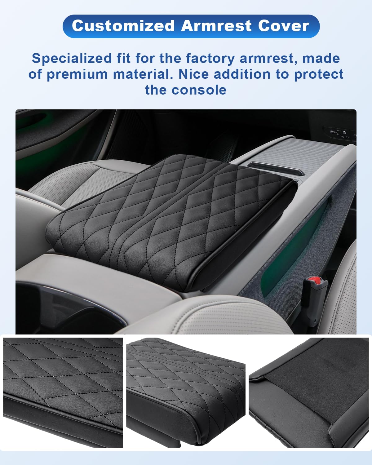 RUIYA Compatibile Con 2018-2025 2026 Kia Ceed SW GT Proceed GT | XCeed GT Braccioli Portaoggetti Organizer, Centrale Portaoggetti Consolle Braccioli Vano Contenitore Portaoggetti Ceed Accessori - 3