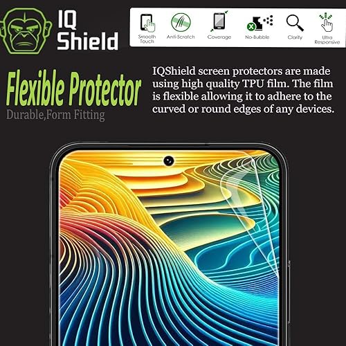 Miniatura 2 de IQShield Paquete de 2 protectores de pantalla para Samsung Galaxy S22 Plus/S22+Plus 5G, fácil instalación, desbloqueo de huellas dactilares