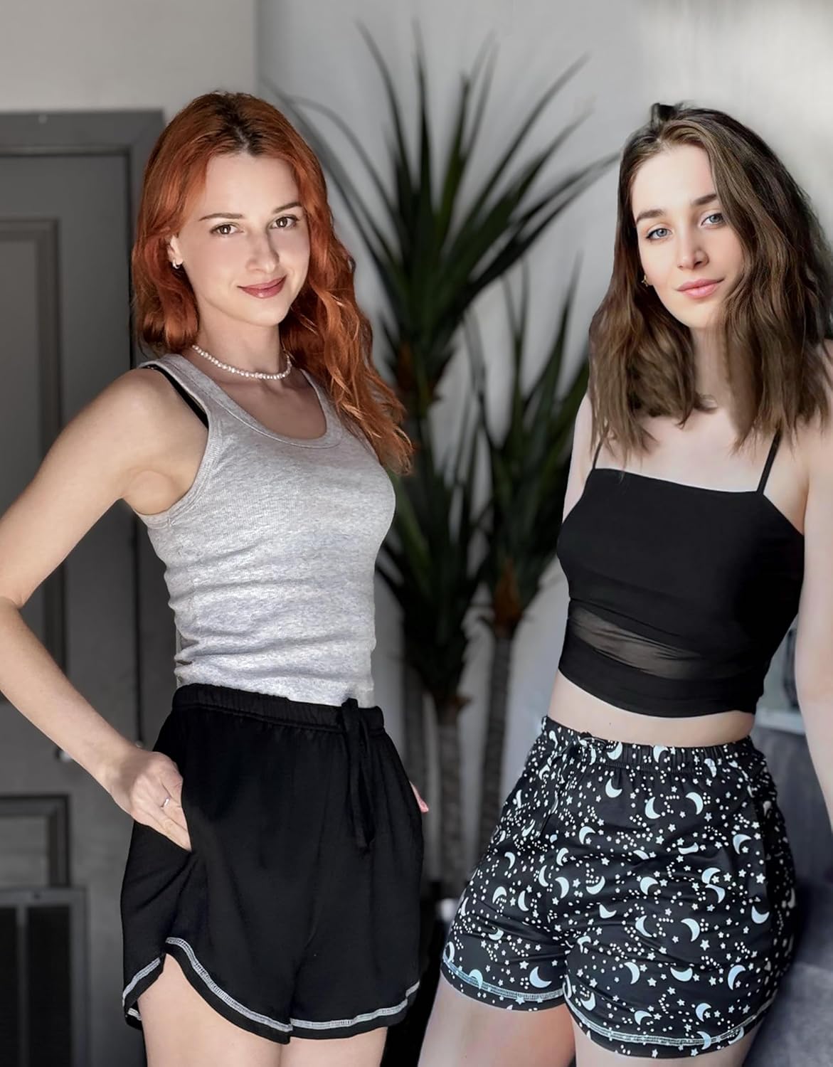 Ekouaer 2 Pack Pajama Shorts for Women 2026 Soft Lounge Casual Shorts Comfy Pj Pants with Pockets - Image 5