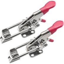 CHENJIN 2PCS Stainless Steel Adjustable Lock Clamp 40323 Heavy Duty Toggle Clamp Quick Fixture Lock Latch U-Bolt Fast Release Clamp Quick Compressor Bolt On Clamp