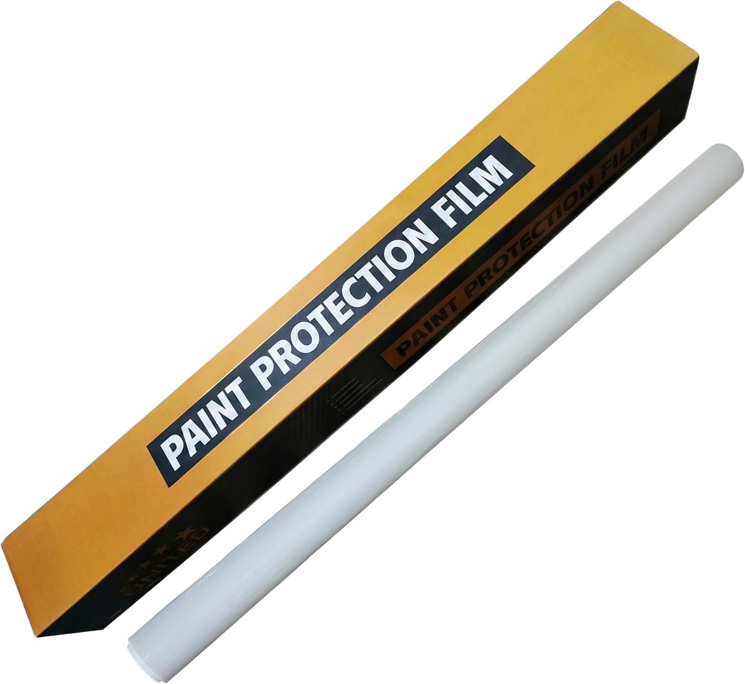 United Glossy Clear PPF Paint Protection Film - 7.5 mil TPU Polyurethane Automotive Clear Bra, Self Healing, UV Protection, Scratch and Stain Resistant Vinyl Wrap, 60 in x 12 in Sample Size