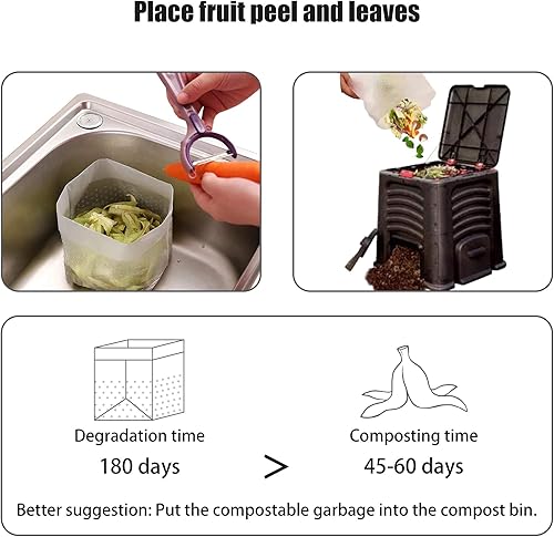 Miniatura 3 de Family Simple - Bolsas coladoras para fregadero – Escurridor de drenaje de cocina desechable, filtro de tapón plegable, bolsa de plástico