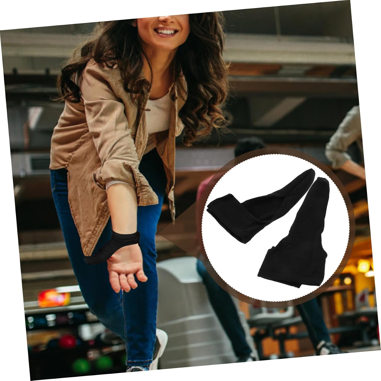 UPKOCH 1pair Lightweight Bowling Thumb Protector Compact Abrasion-Resistant Bowling Gloves Breathable for Optimal Grip and Comfort