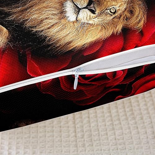 Miniatura 5 de Erosebridal Funda de edredón y 2 fundas de almohada de rosa león