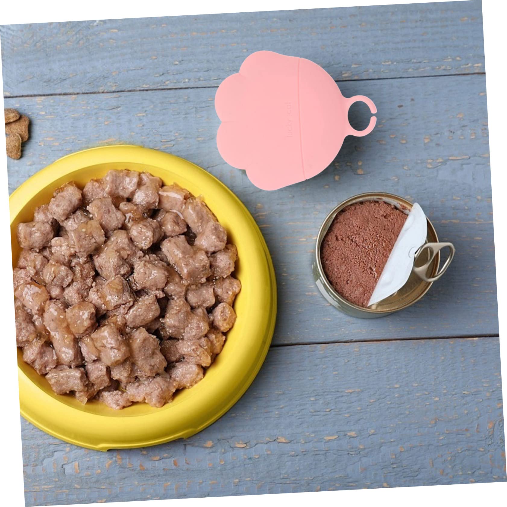 Hemoton Silicone Pet Can Cover Reusable Dog Food Can Lid for Freshness Flexible Easy to Use for Sealing Pet Food Cans No Smell Fits Various Can