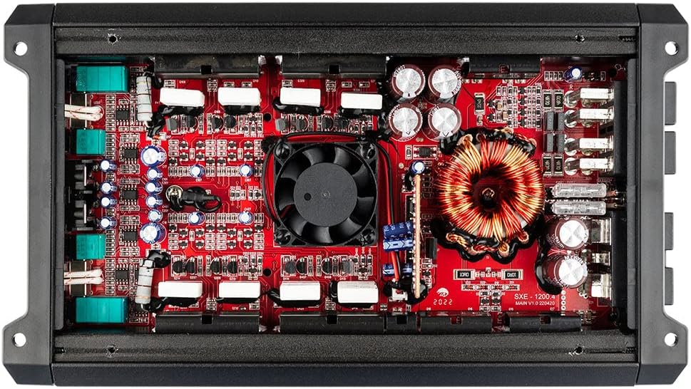 DS18 SXE-1200.4/BK Car Amplifier Stereo Full-Range Class A/B 4-Channel 60x4 RMS @4 OHM 1200 Watts - Powerful and Compact Amp for Speakers in Car Audio System - Image 8