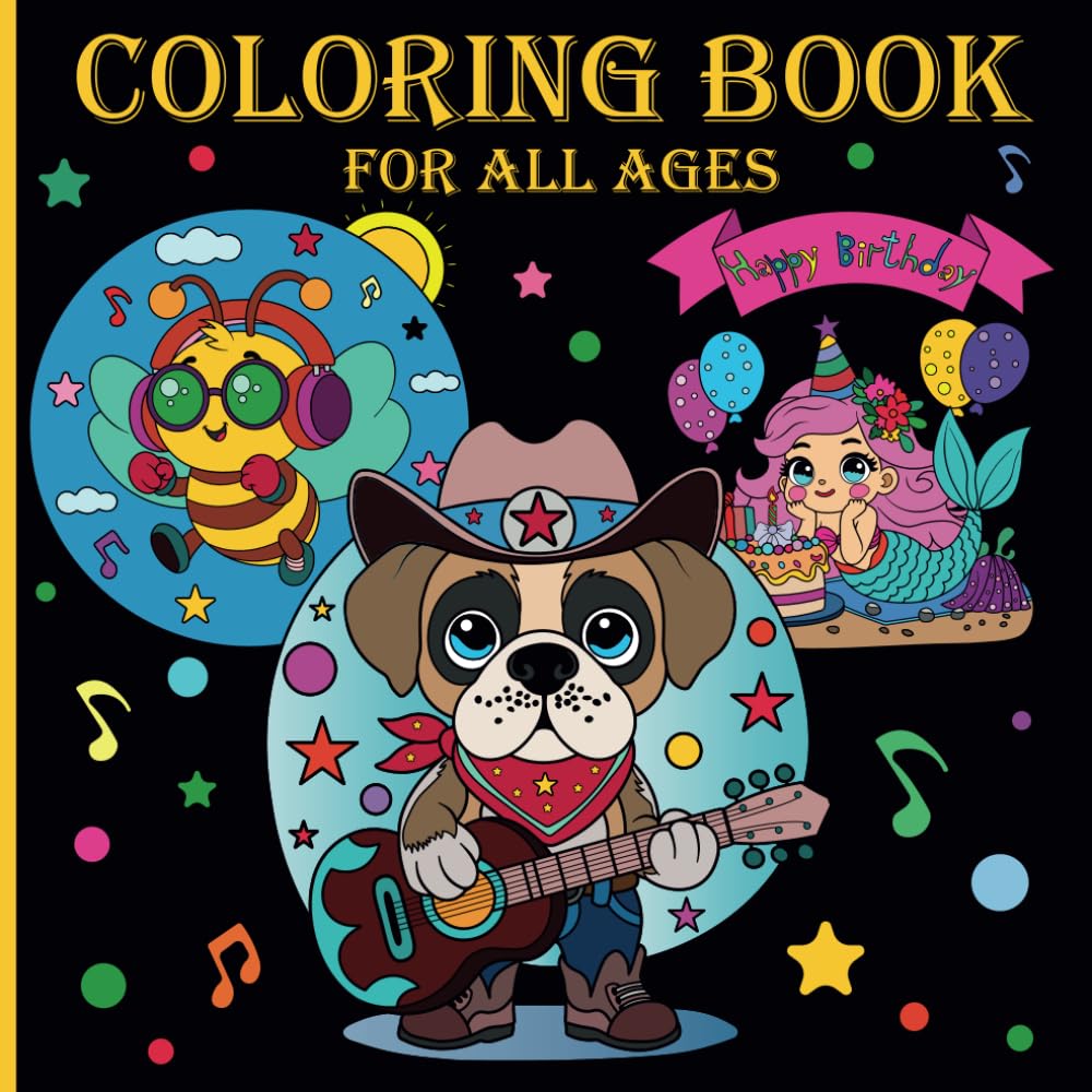 Coloring Book For All Ages: 30 Amazing and Original Hand Drawn Designs, for Creativity, Relaxation, and Stress Relief