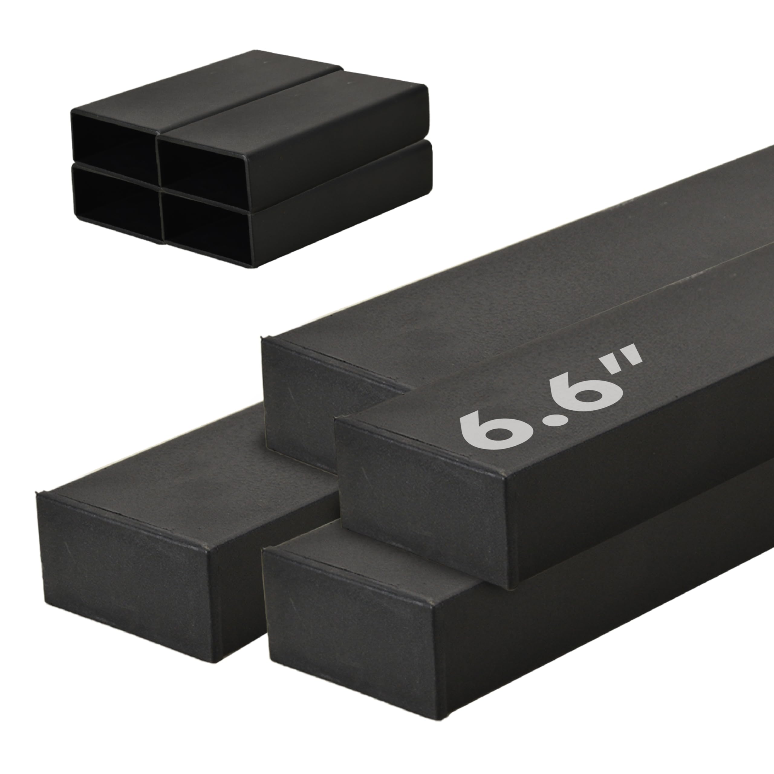 Photo 1 of BTRAM 4 Pack 6.6ft Adjustable Handrail Black
