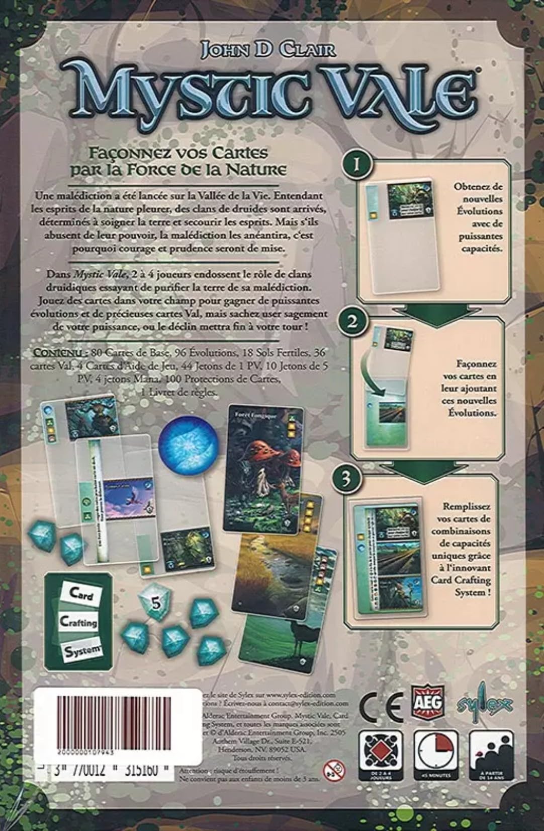 Sylex | Atalia| Mystic Vale | Deckbuilding innovant| De 2 à 4 Joueurs | A partir de 14 Ans | De 30 à 60 Minutes | Captivant, Transparents