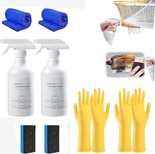 Spray de espuma Splasy de 16.9 fl oz, limpiador de horno de espuma Splasy, limpiador de cocina multiusos, limpiador de espuma contra salpicaduras (2