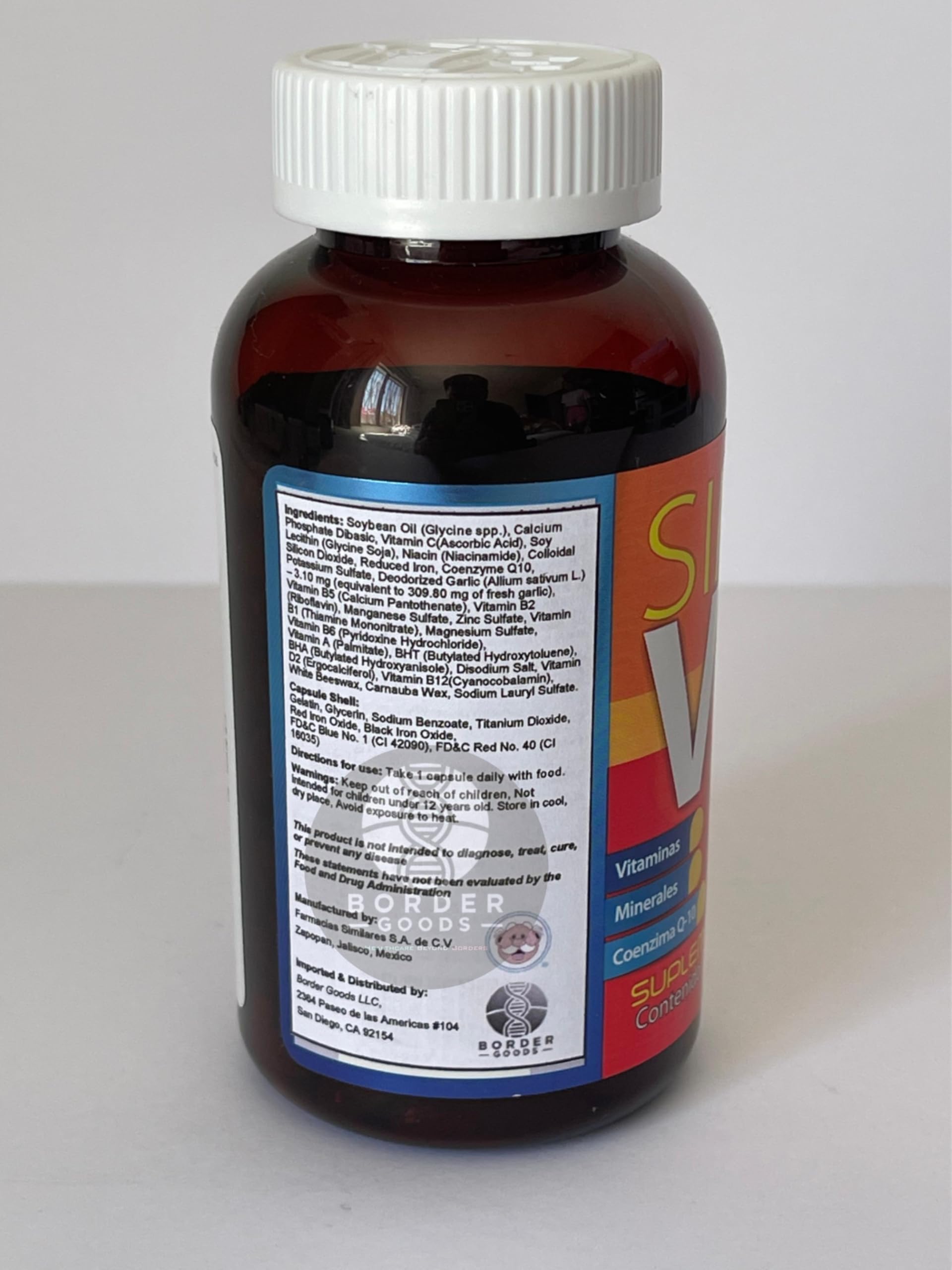 Simi VF Multivitamínico con Coenzima Q10 – 100 Cápsulas – Contiene Vitaminas A, B, C, D, E, Zinc y Hierro : Salud y Hogar