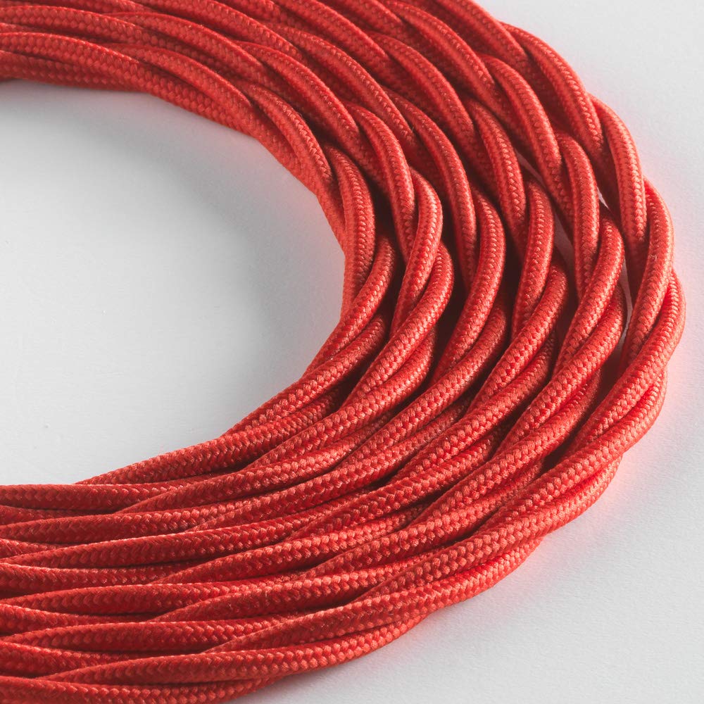 Creative-Cables, Câble électrique recouvert en tissu, 3 x 0,75 mm², 50