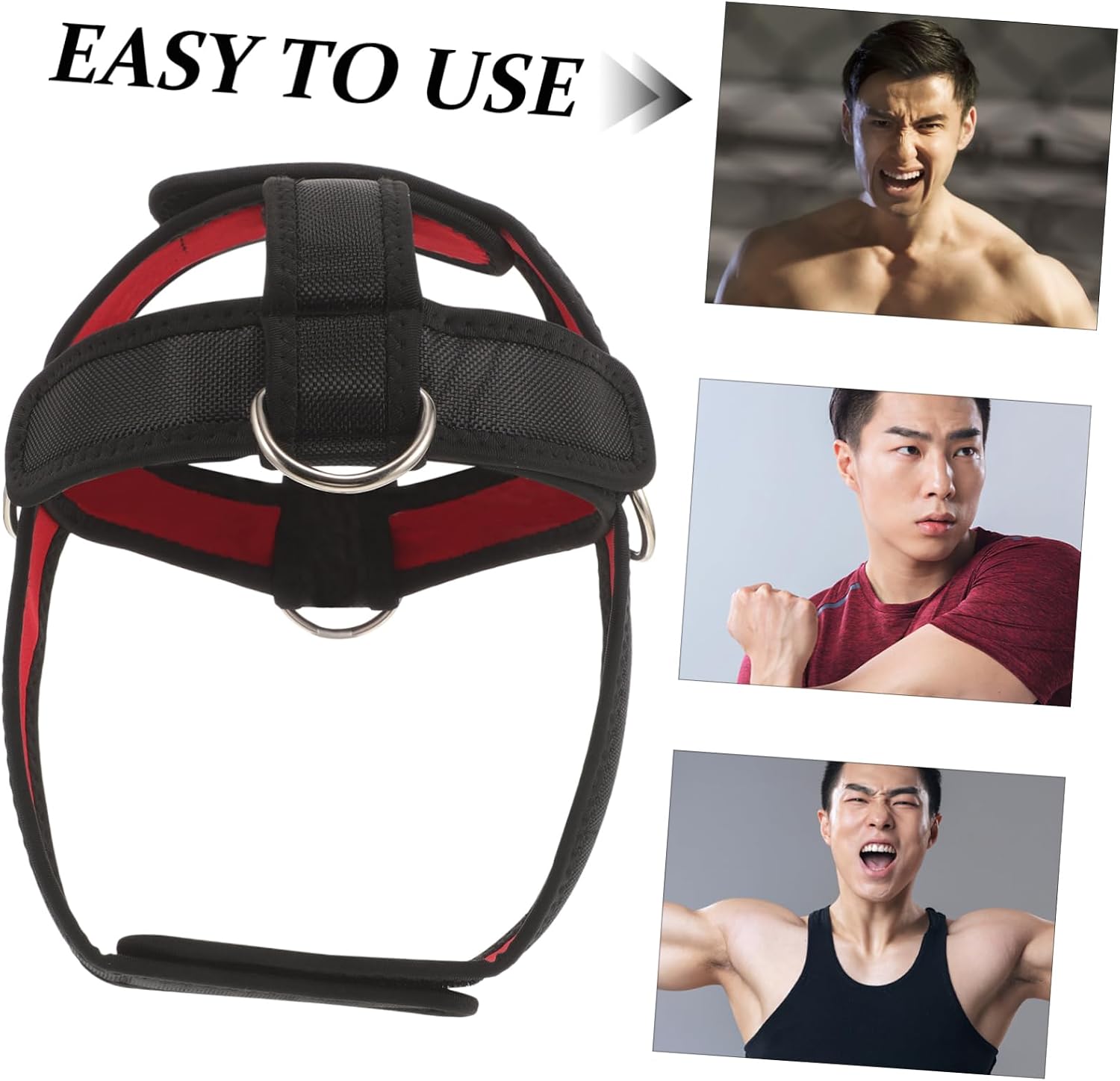 Head Harness Neck Trainer Strap Adjustable Neck Exerciser for Strength Training Posture Support Shoulder Strain Relief Portable Workout Accessory for Gym and Home Use