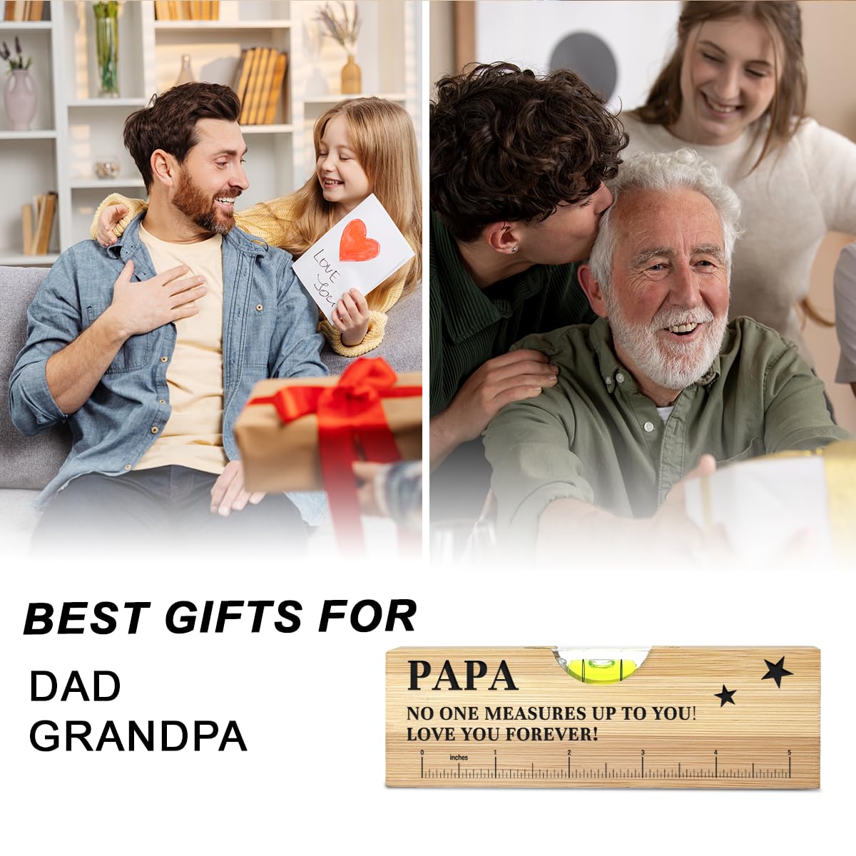 Father's Day Gifts - Wooden Spirit Level for Dad -6