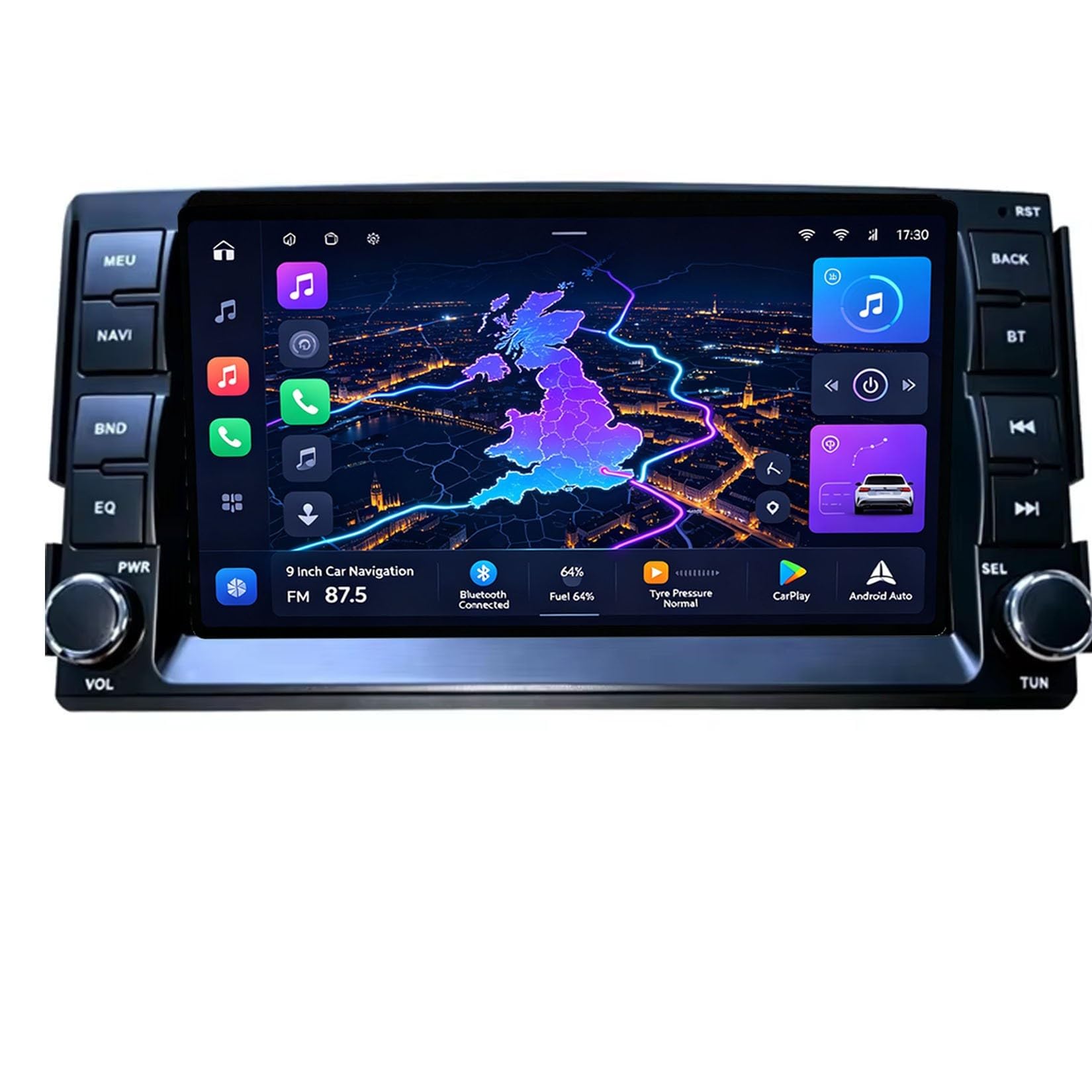 7-calowe radio samochodowe z systemem Android 15 nawigacją GPS DSP