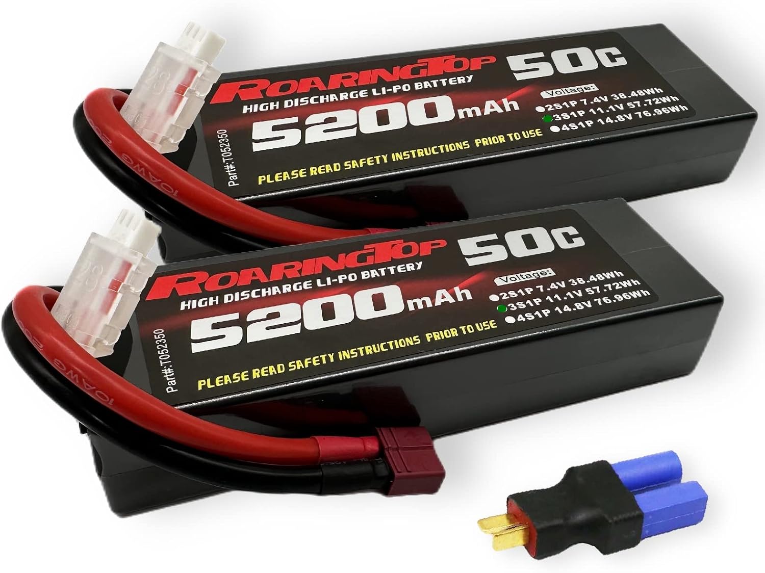 Batterie LiPo Roaringtop 3S 1800mAh 100C 11.1V – XT60 – Pour Drone, Avion, Hélico RC