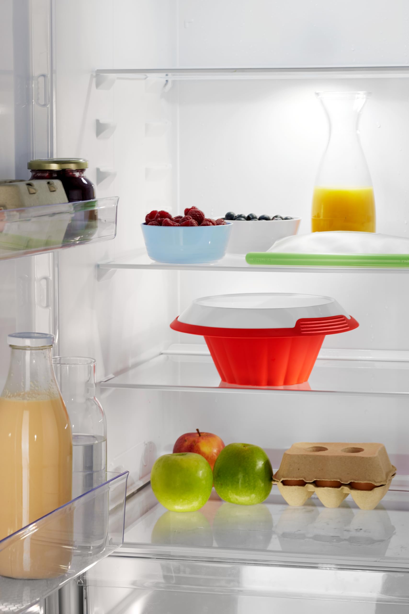 Lékué Stampo silicone budino con piatto in ceramica