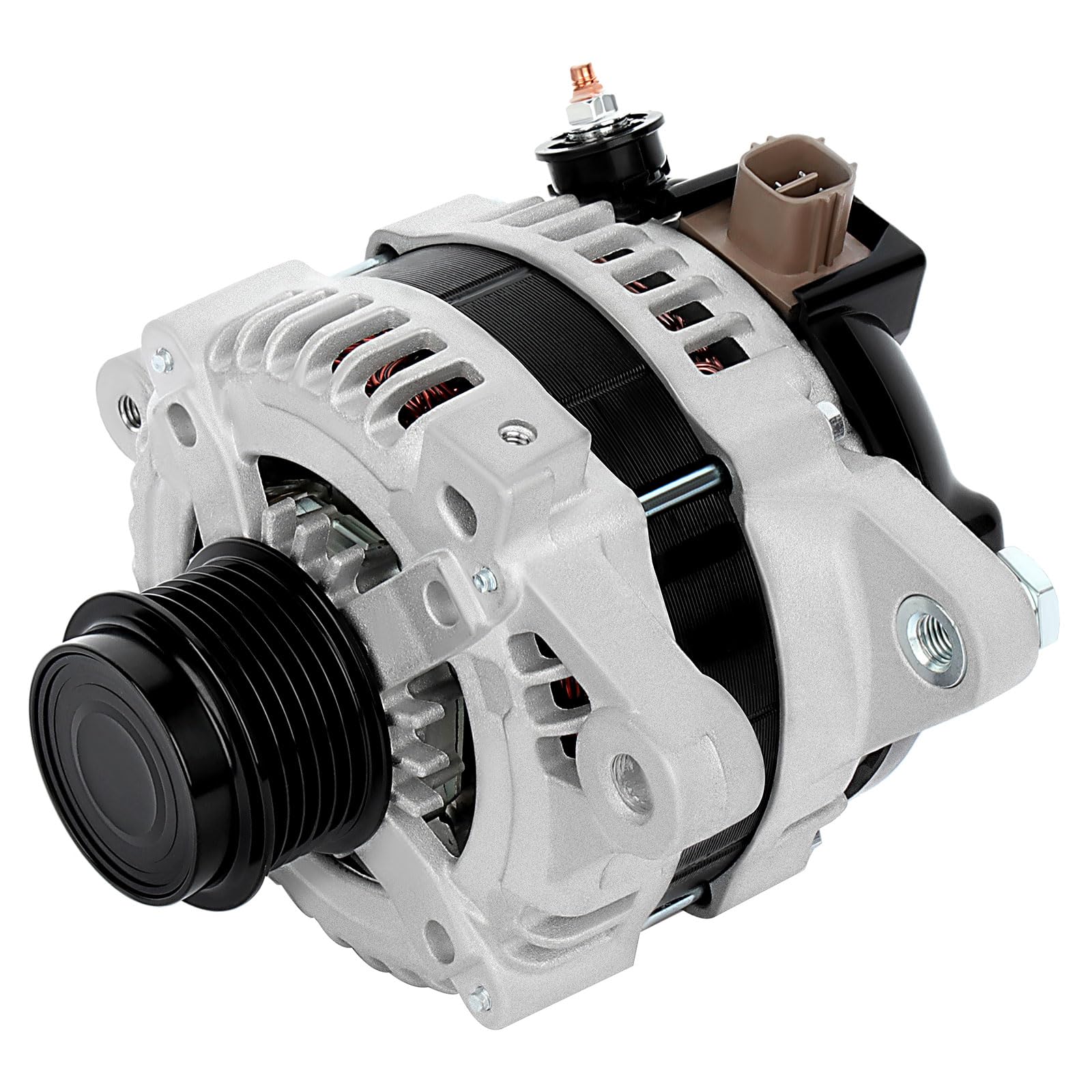 L4 1.8L New ASTOU Alternator Compatible with for Toyota Corolla Alternator 2009 2010 2011 2012 2013 Matrix Alternator 2009 2010 for Pontiac Vibe Alternator 2009 2010 Replace# 11385 11577 27060-0T041