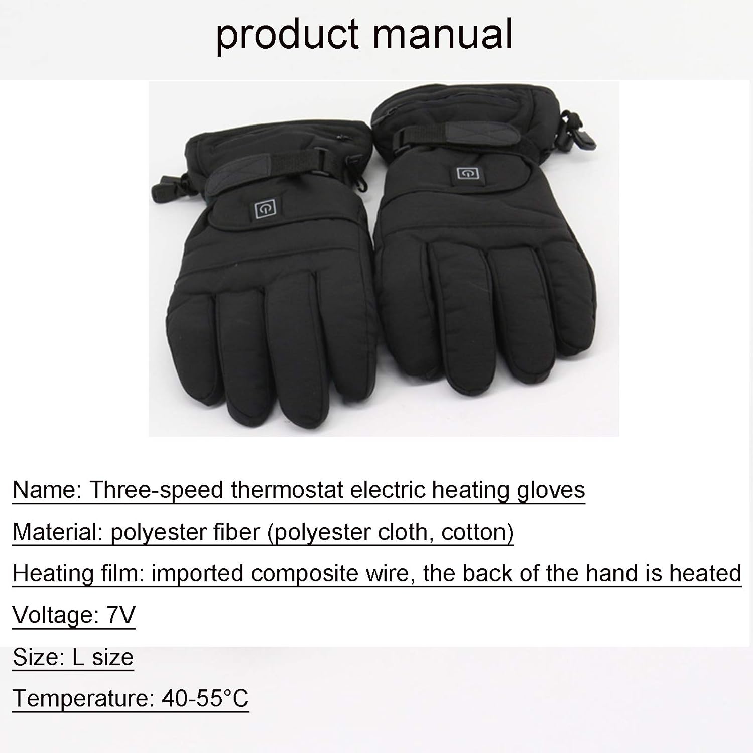 Rechargeable Electric Battery Heated Gloves,4000Amh,3 Heating Levels with Adjustable Temperature, Touchscreen, Winter Warm Gloves for All Kinds of Outdoor Activities