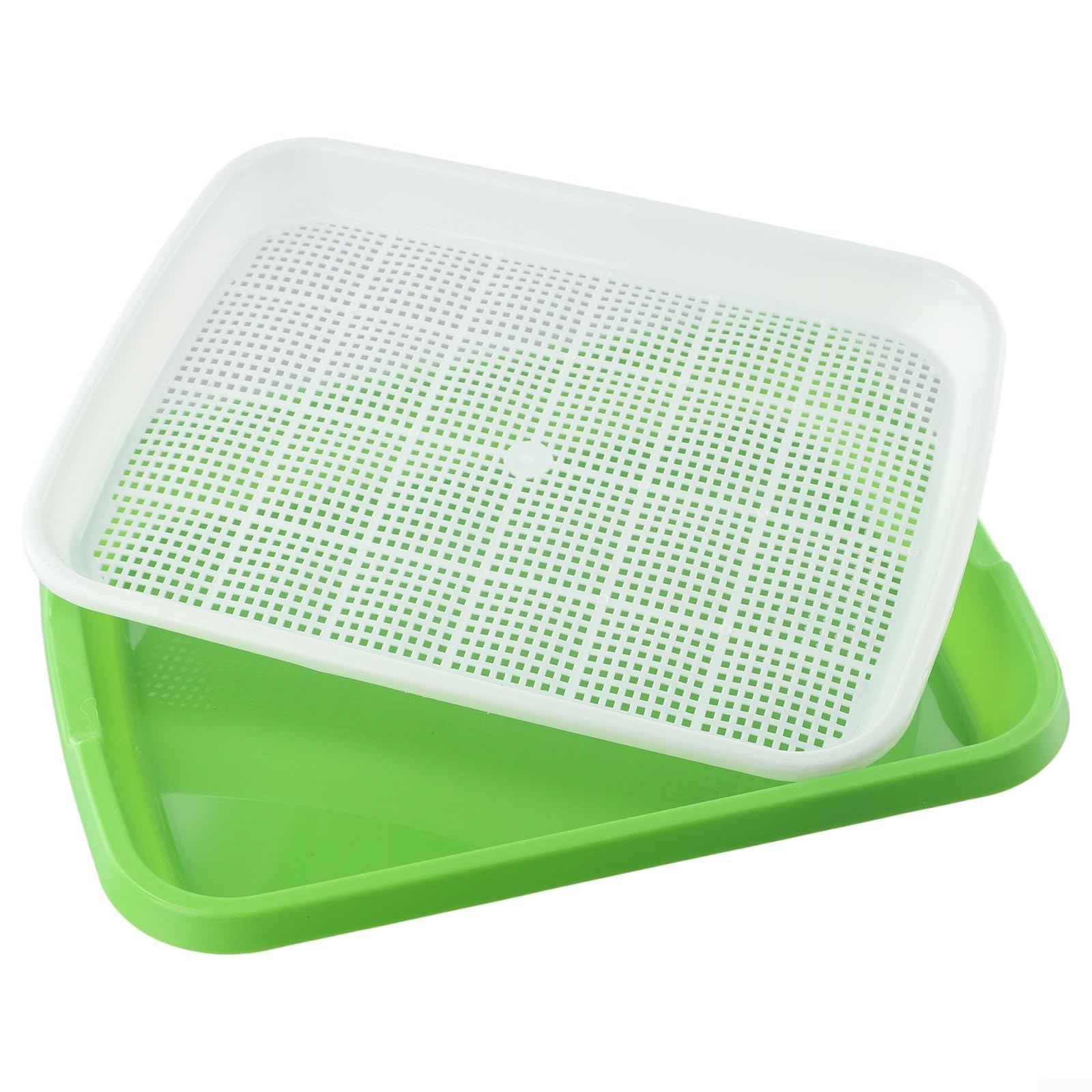 ZYWUOY Lot de 3 plateaux de culture pour germination, plateau de germination hydroponique, plateau de germination pour germes, plateau de germination