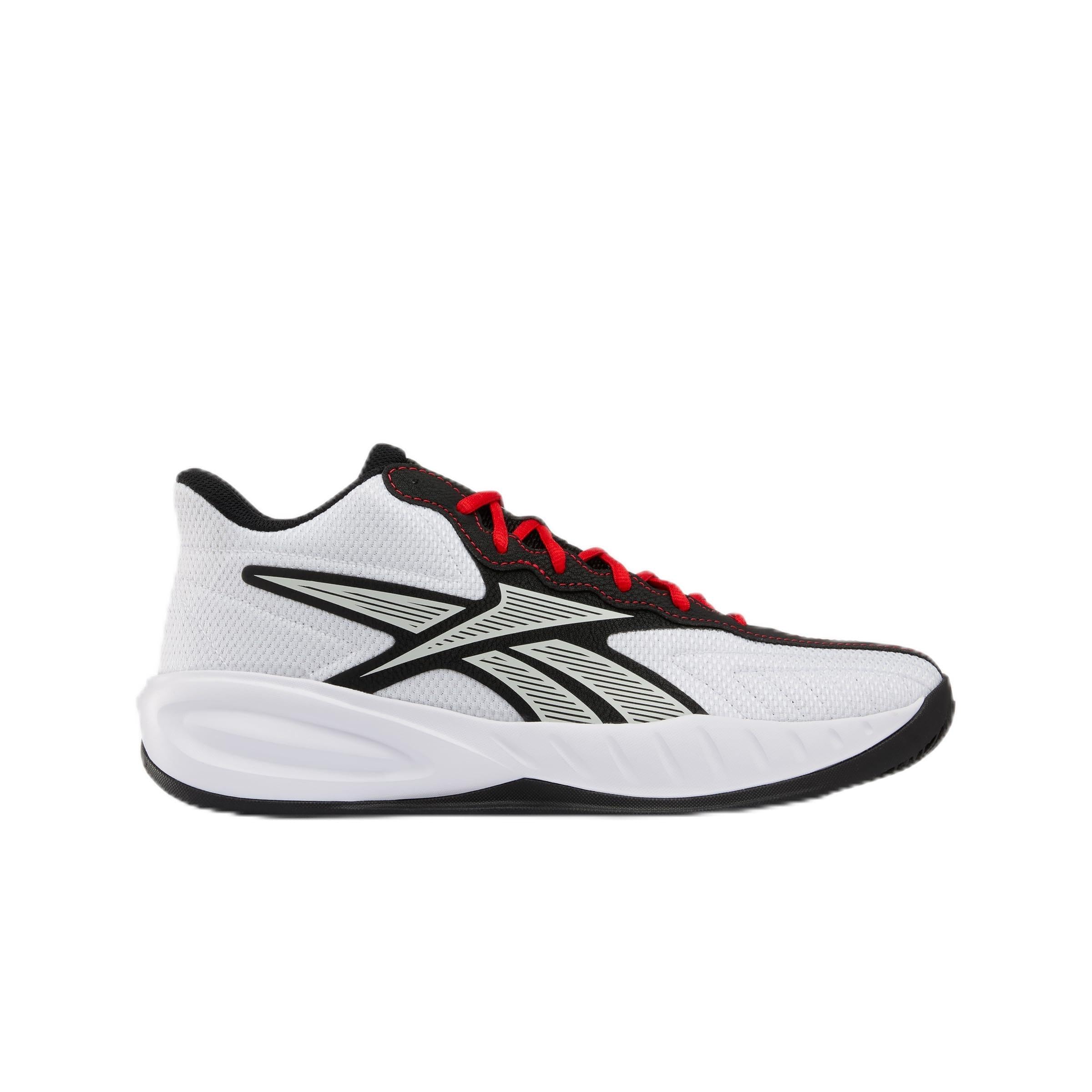 Reebok Unisex Press Trainers, FTWR White/Black/Sport Red, 40 EU